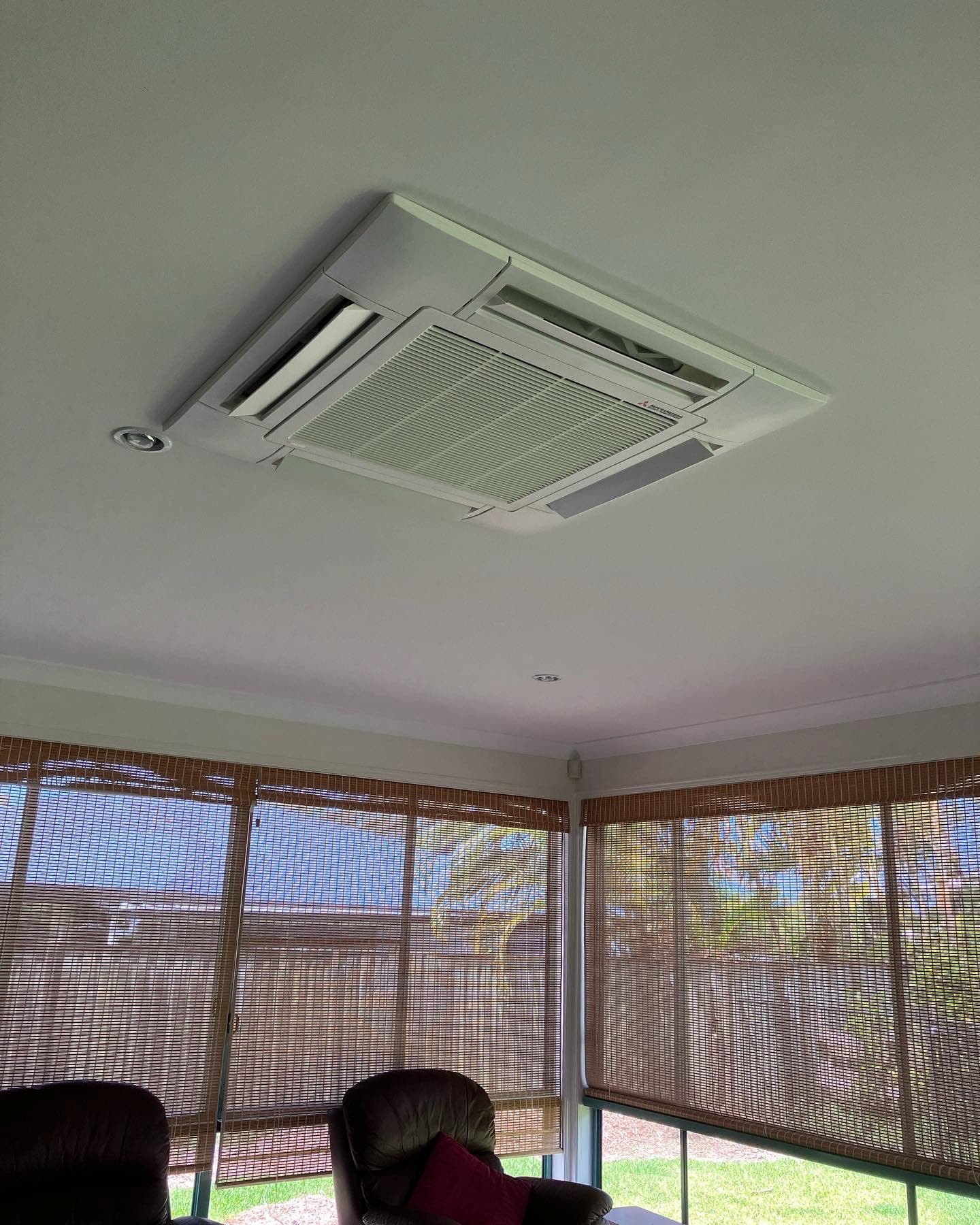 Ceiling cassette air conditioner installed by On Point Air